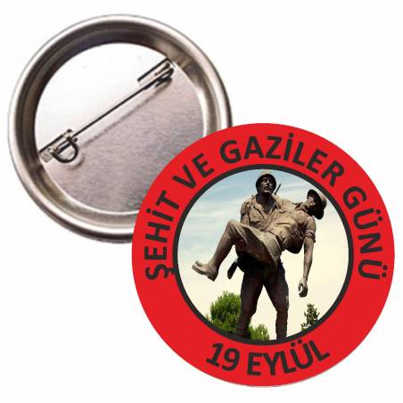 19 EYLÜL ŞEHİT VE GAZİLER GÜNÜ SATEN KOKART ROZET