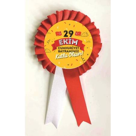29 EKİM CUMHURİYET BAYRAMI SATEN KOKART ROZET