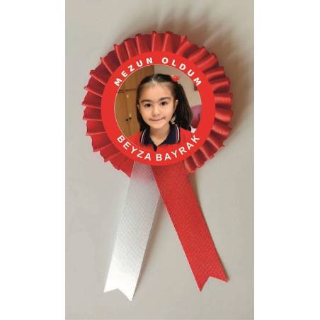MEZUN OLDUM SATEN KOKART ROZET RESİMLİ