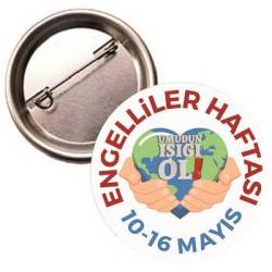 ENGELLİLER HAFTASI BUTON ROZET