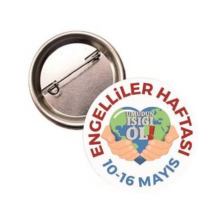 ENGELLİLER HAFTASI BUTON ROZET