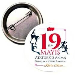 19 MAYIS  GENÇLİK VE SPOR BAYRAMI BUTON ROZET