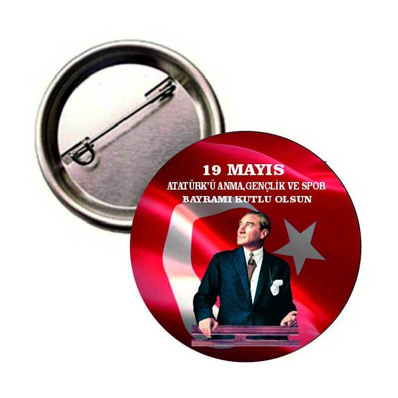 19 MAYIS GENÇLİK VE SPOR BAYRAMI BUTON ROZET 19 MAYIS GENÇLİK VE SPOR BAYRAMI BUTON ROZET