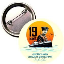 19 MAYIS  GENÇLİK VE SPOR BAYRAMI BUTON ROZET