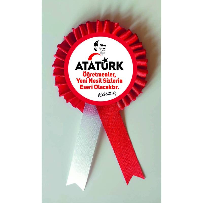 24 kasım öğretmenler günü saten kokart rozet 24 kasım öğretmenler günü saten kokart rozet