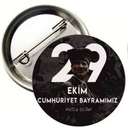 29 EKİM CUMHURİYET BAYRAMI BUTON ROZET