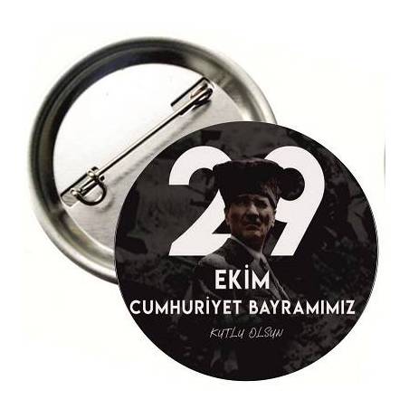 29 EKİM CUMHURİYET BAYRAMI BUTON ROZET