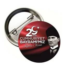 29 EKİM CUMHURİYET BAYRAMI BUTON ROZET