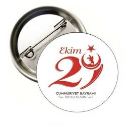29 EKİM CUMHURİYET BAYRAMI BUTON ROZET