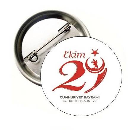 29 EKİM CUMHURİYET BAYRAMI BUTON ROZET