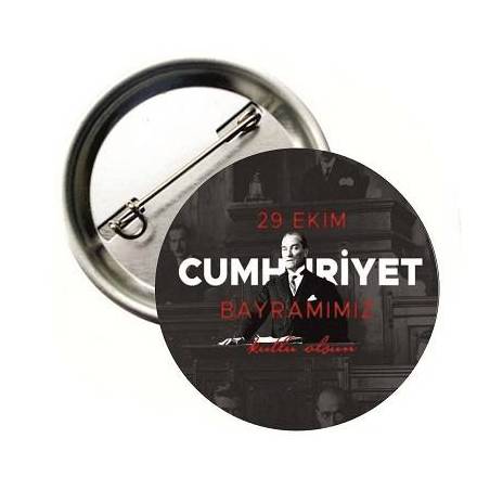 29 EKİM CUMHURİYET BAYRAMI BUTON ROZET