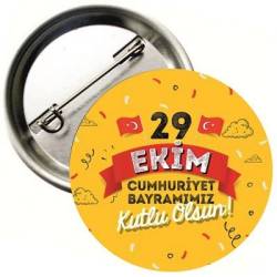 29 EKİM CUMHURİYET BAYRAMI BUTON ROZET