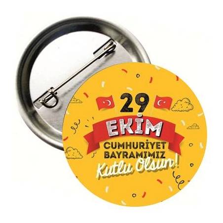29 EKİM CUMHURİYET BAYRAMI BUTON ROZET
