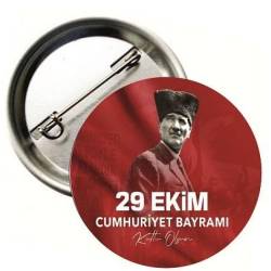 29 EKİM CUMHURİYET BAYRAMI BUTON ROZET
