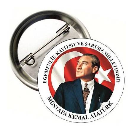29 EKİM CUMHURİYET BAYRAMI BUTON ROZET