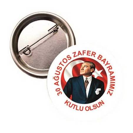 30 AĞUSTOS ZAFER BAYRAMI BUTON ROZET