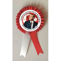 29 EKİM CUMHURİYET BAYRAMI SATEN KOKART ROZET